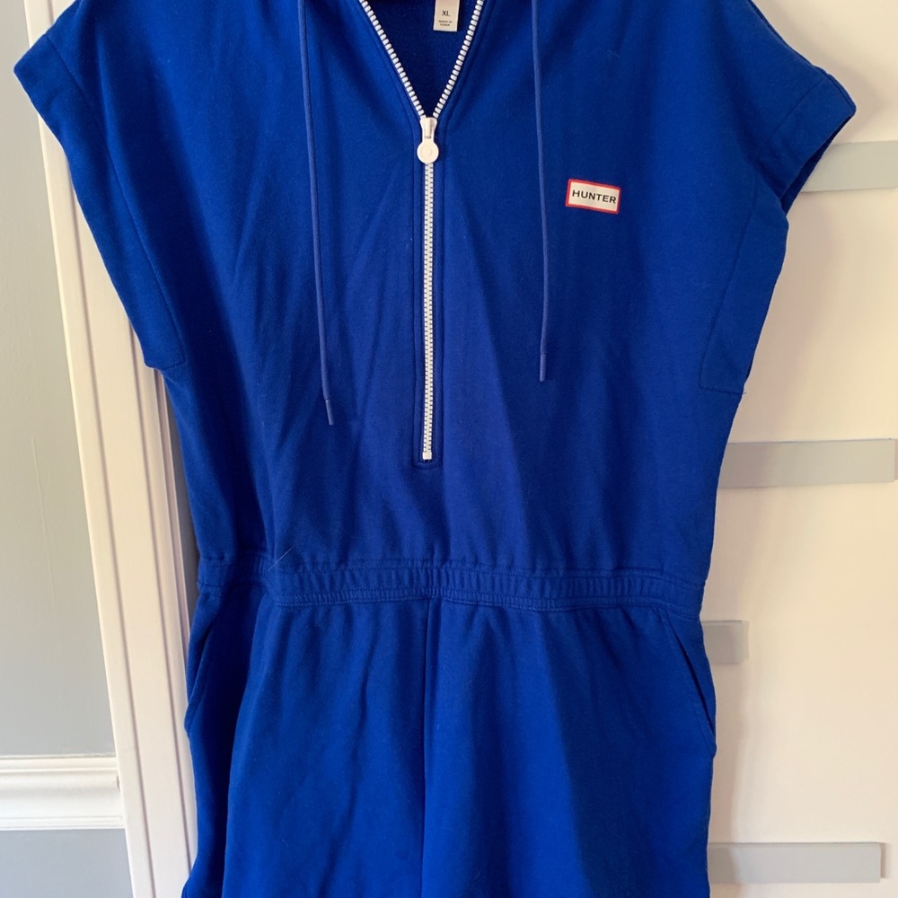 Women’s Hunter blue T-shirt romper-XL